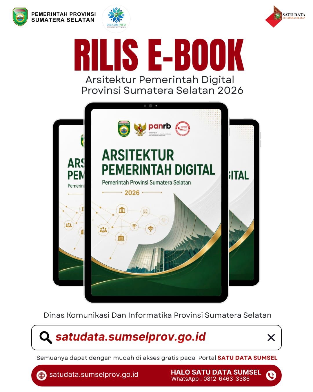 Rilis E-Book Arsitektur Pemerintah Digital Provinsi Sumatera Selatan