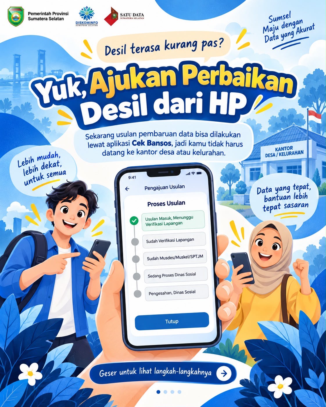 Yuk, Ajukan Perbaikan Desil dari HP
