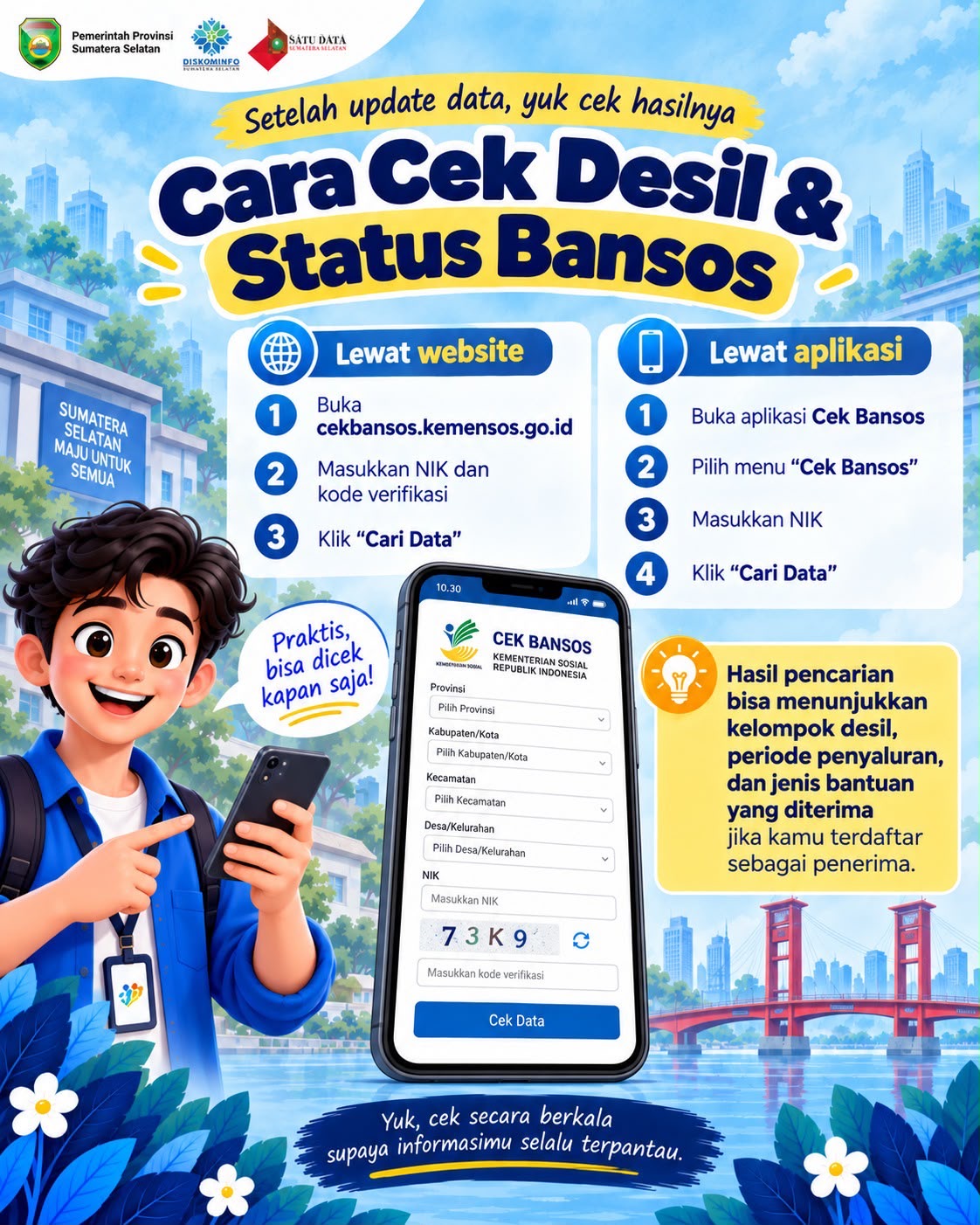 Cara Cek Desil & Status Bansos 