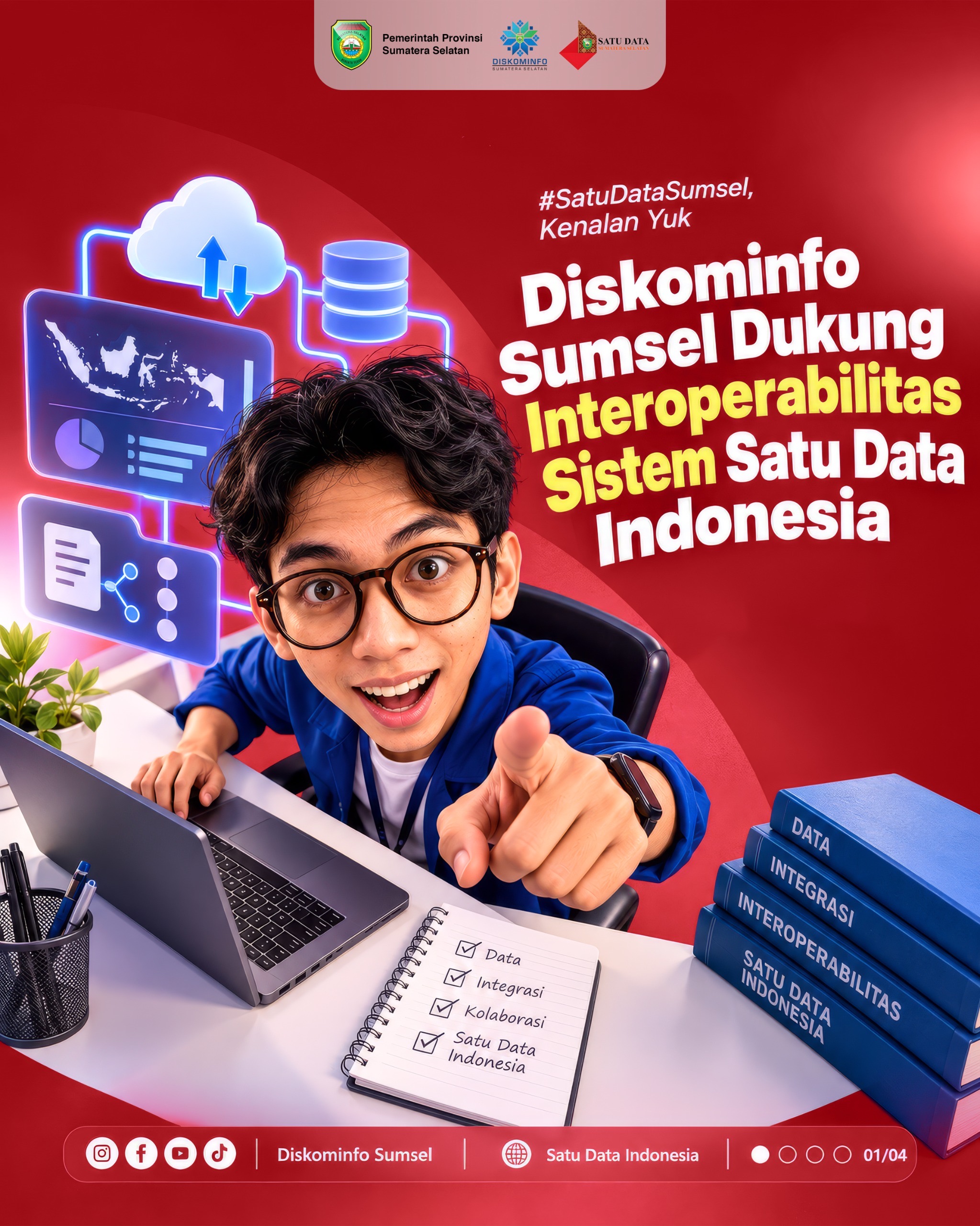 Diskominfo Sumsel Dukung Interoperabilitas Sistem Satu Data Indonesia