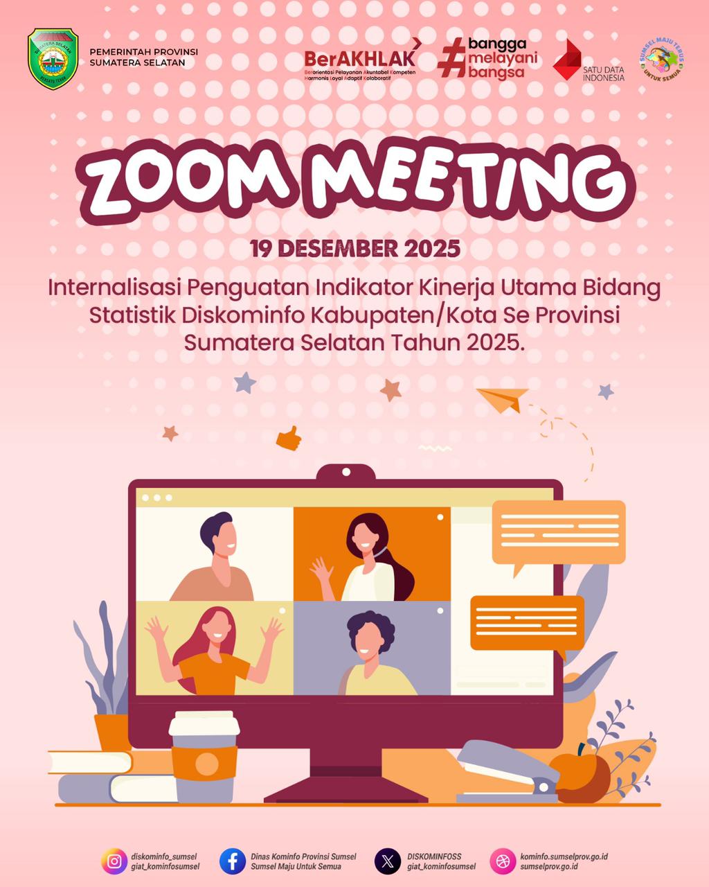 Internalisasi Penguatan Indikator Kinerja Utama Bidang Statistik Diskominfo Kabupaten Kota Se-Sumatera Selatan Tahun 2025